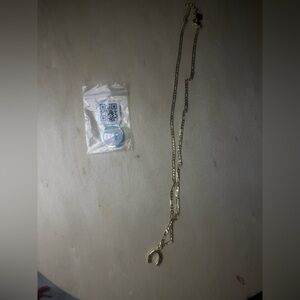 Gold Horseshoe Pendant Necklace - Women Jewelry